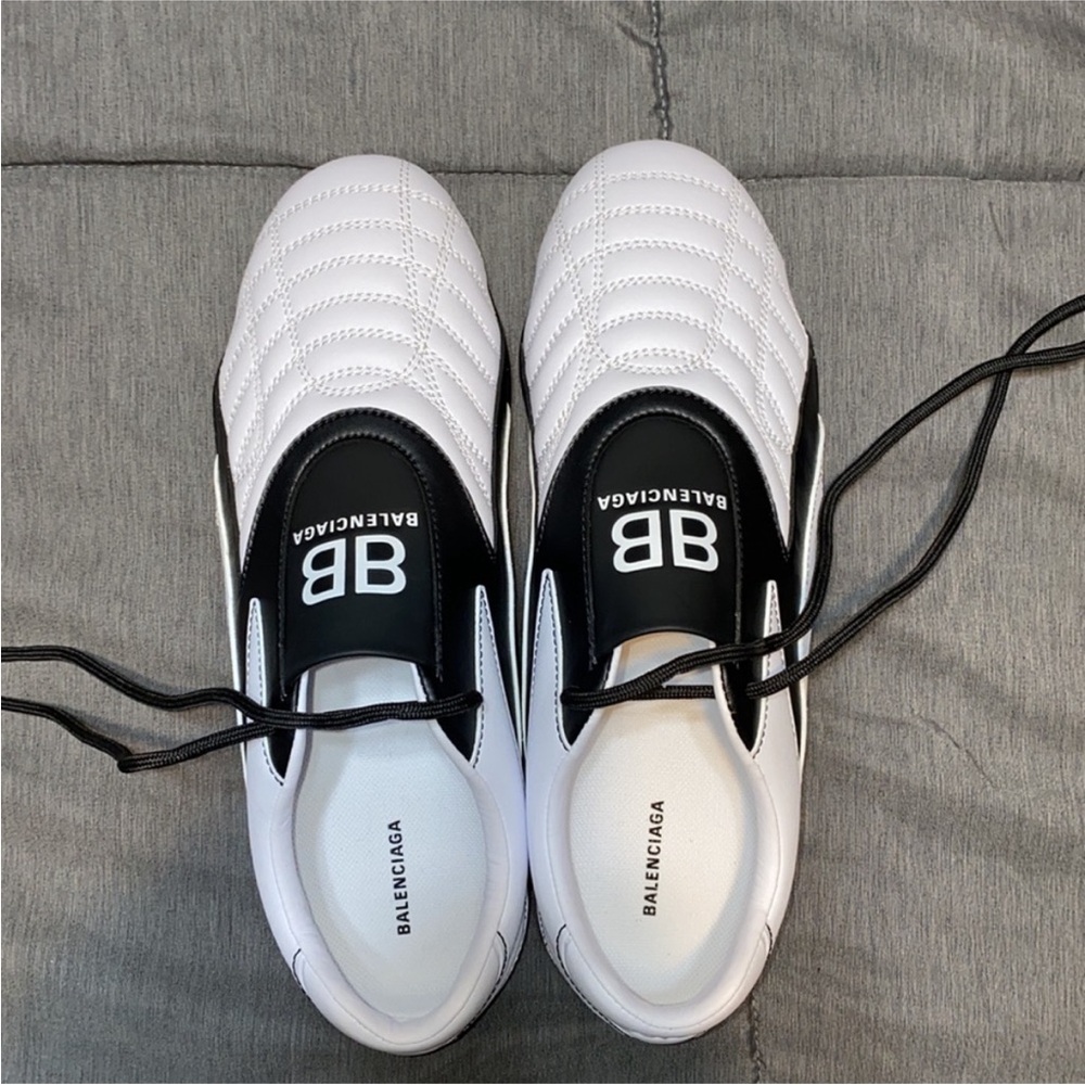 Balenciaga Black and White Sneakers
